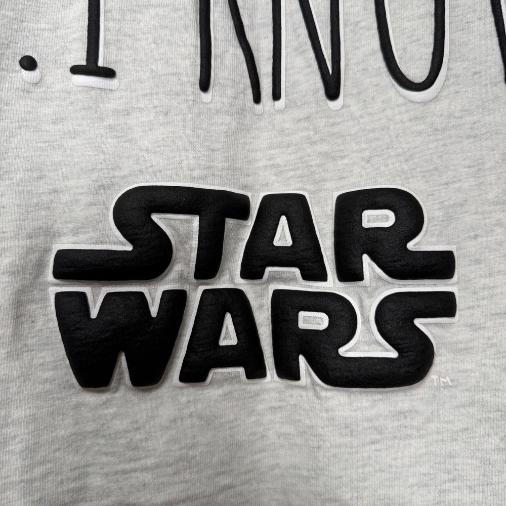 Star Wars Spirit Jersey Millennium Falcon I Know Graphic Sweatshirt Top - Picture 4 of 11